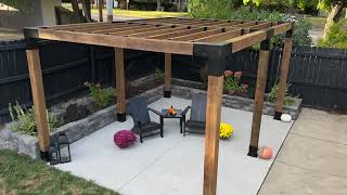 How to Build a Modern Pergola from Toja Grid [upl. by Nashner890]