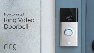 How To Replace a Wired Doorbell with Ring Video Doorbell DiY Install  Ring [upl. by Andrade]