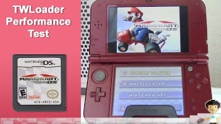 3DS TWLoader Test Mario Kart DS Load Times and Performance Off SD Card [upl. by Zeph]