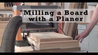 Milling a Board with Only a Planer [upl. by Nivan]