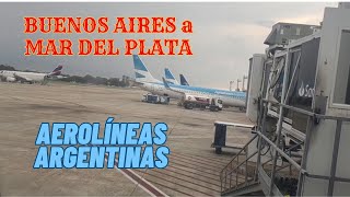 AEROLÍNEAS ARGENTINAS  Premium Economy  BUENOS AIRES Aeroparque a MAR DEL PLATA  Embraer 190 [upl. by Littell186]