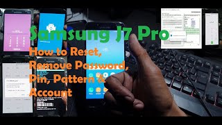 Samsung J7 Pro│Screen Lock Removal Account Removal [upl. by Aihpos]