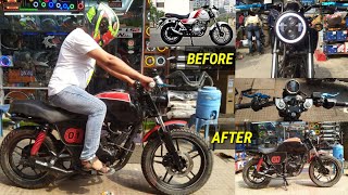 Modified Bajaj V15  Modification Details  Cheap Price Details  Exhaust Sound  PATNA BIKES [upl. by Corotto]