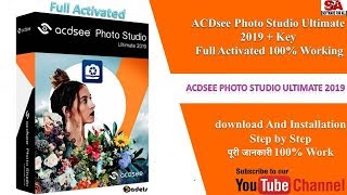 ACDSee Photo Studio Ultimate 2019 full 100 working IN HINDI [upl. by Aihsiyt]