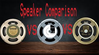 Speaker Comparison p1  G12M vs K100 vs V30 [upl. by Alejoa]