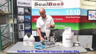 Water Stop Injection STARTER KIT SealBoss [upl. by Yesrod]