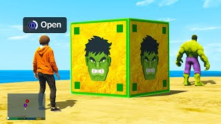 Opening SUPERHERO LUCKY BLOCKS in GTA 5 RP [upl. by Lelah87]