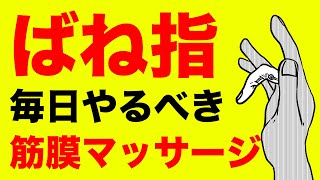 【毎日できる】バネ指の治療に効果抜群なマッサージを紹介 [upl. by Scurlock]