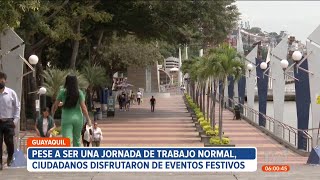 Guayaquileños disfrutaron de eventos festivos por la Independencia de la ciudad [upl. by Sabra]