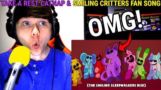 TAKE A REST by RecD  Catnap amp Smiling Critters Fan Song WITH LYRICS REACTION [upl. by Salahcin188]