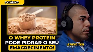 LEANDRO TWIN EXPLICA o USO de WHEY PROTEIN para EMAGRECER [upl. by Wall]