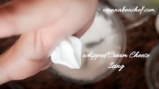 Cream Cheese Icing Recipe with Homemade Cream Cheese whipped cream cream cheese frosting [upl. by Saxon375]