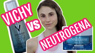 Vichy mineral 89 versus Neutrogena hydroboost gel cream Dr Dray [upl. by Nevil435]