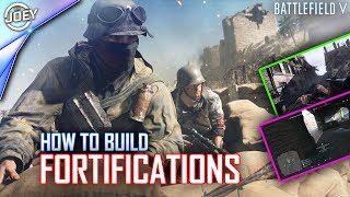 BATTLEFIELD 5  How to build Fortifications Tutorial [upl. by Zaraf]