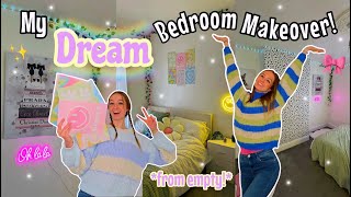 my DREAM bedroom makeover 2024🥹☁️🍃🌸 from EMPTY🫢 aesthetic  cozy🧸  Rhia Official♡ [upl. by Etnoled]