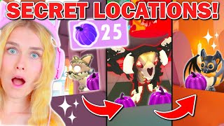 NEW Secret Locations In NEW HALLOWEEN Update In Adopt Me Roblox [upl. by Bennir]