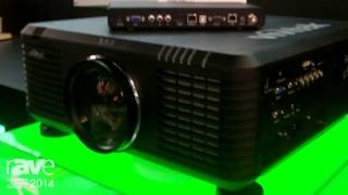 ISE 2014 Vivitek Introduces DU6871 Projector with HDBaseT [upl. by Siladnerb]