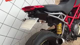 Ducati hypermotard 796 696 1100 noriyoshiracingcom scarico full Exhaust system [upl. by Airotkciv]