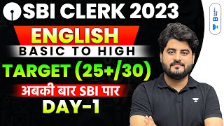 SBI Clerk Pre 2023  English 45 Days Crash  Day  1  Vishal [upl. by Atteuqehs866]