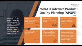 Culture of Excellence webinar Advanced Product Quality Planning APQP for Manu [upl. by Aliel]