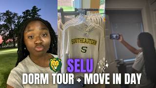 College Movein Day  Dorm Tour  Southeastern Louisiana University [upl. by Admana]