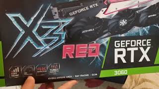 INNO3D GeForce RTX 3060 iCHILL X3 RED 12GB  Unboxing e Comentários [upl. by Ellerret671]