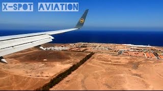 Landing at Fuerteventura Airport  Condor Boeing 757300 [upl. by Nennarb640]