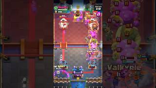 Evolution Valkyries VS Mega Elixir Cards satisfyingbattle [upl. by Nnylatsyrc]