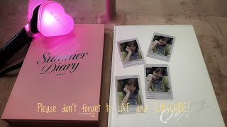 Unboxing Blackpink Summer Diary 2021  LightStick v2  Lisa Photobook Vol2 0327 [upl. by Maleen236]