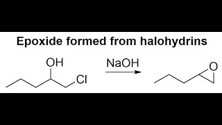 Epoxide formed from halohydrin mechanism [upl. by Ahseinek]