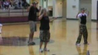 Princeton Texas Clark Jr High Pep Rally Soulja Boy Dance off [upl. by Eeimaj300]