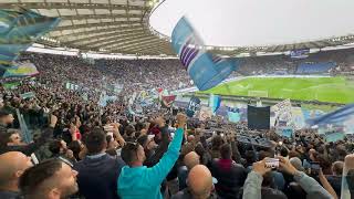 Lo STADIO OLIMPICO canta I GIARDINI DI MARZO prima di LazioJuventus 10 [upl. by Ylas]