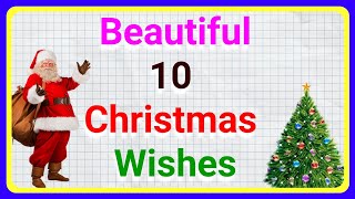 Christmas Wishes in English Beautiful Christmas Message  Teaching World [upl. by Annairdua]