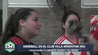 HANDBALL EN EL CLUB VILLA ARGENTINA [upl. by Bartholomeo616]