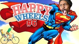 HES SUPERMAN AND HES BLACK  Happy Wheels 6 [upl. by Yenar]