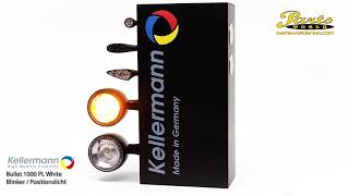 Kellermann Display Bullet 1000 PL White Blinker  Positionslicht schwarz von Parts World AG [upl. by Victor]