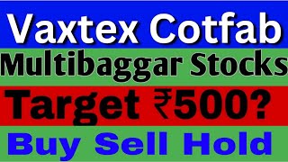 Vaxtex Cotfab Share Latest News  Vaxtex Cotfab Share News Next Target [upl. by Marysa]