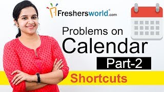 Aptitude Made Easy  Problems on Calendar 2 Basics and Methods Shortcuts Time and Date [upl. by Malia547]