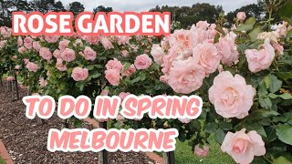 Rose Garden Victoria  To do in Melbourne in Spring  Werribee [upl. by Rosenwald]