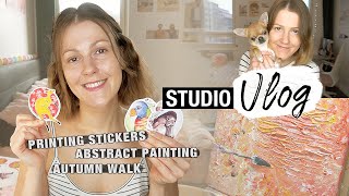 Pondering the Future amp Printing Stickers ☼ STUDIO VLOG 22 [upl. by Netnert665]