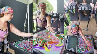 Body Marbling Paint Dip at Faster Horses Festival 2 [upl. by Cibis]