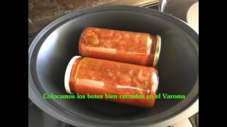 Cómo hacer conservas con Thermomix Pisto de pimientos [upl. by Nicolea]