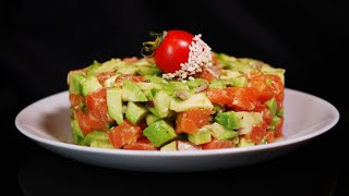 Мой «ХОДОВОЙ» салат с красной рыбой и авокадо  Salmon amp Avocado Salad [upl. by Theresita]