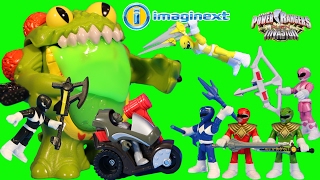 IMAGINEXT POWER RANGERS ALIEN INVASION TERROR TOAD amp PUTTY W motorcycle vs BATMAN amp POWER RANGERS [upl. by Noicnecsa]