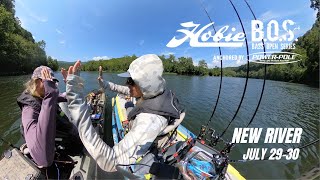 Hobie BOS 2023 New River Tournament Recap  PB Smallmouth Bass and a Bear  Kayak Fishing Day 1 [upl. by Nomelif]