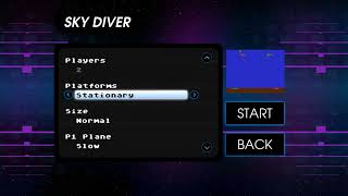 PC  Atari Vault Sky Diver  Novice Atari 2600  88 [upl. by Anilak]