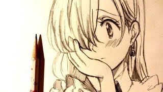 ASMR  Pencil Drawing 90  Elizabeth Request [upl. by Nodnal]