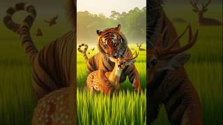 Tiger attacks on deer cub deer shorts [upl. by Syst]