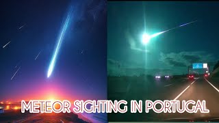 quotMETEOR SIGHTING IN PORTUGAL  Stunning Footage of Fireball in the Skyquot [upl. by Avevoneg]