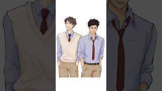 Iwaoi in my style haikyuu oikawa iwaizumi anime fanart animefanart haikyuufanart [upl. by Ebanreb913]